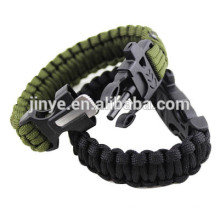 Paracord Survival Armbänder mit Scatterer Messer Kompass